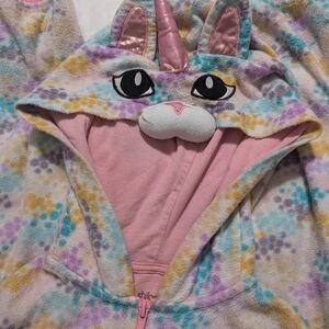 Xhilaration Multicolor Hooded Sleepwear Unicorn Costume